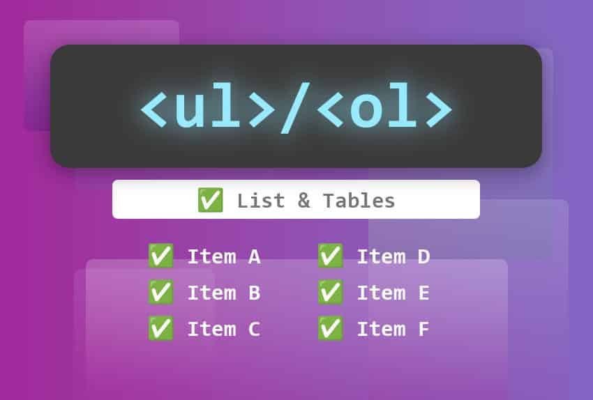 Estilización de listas y tablas con CSS