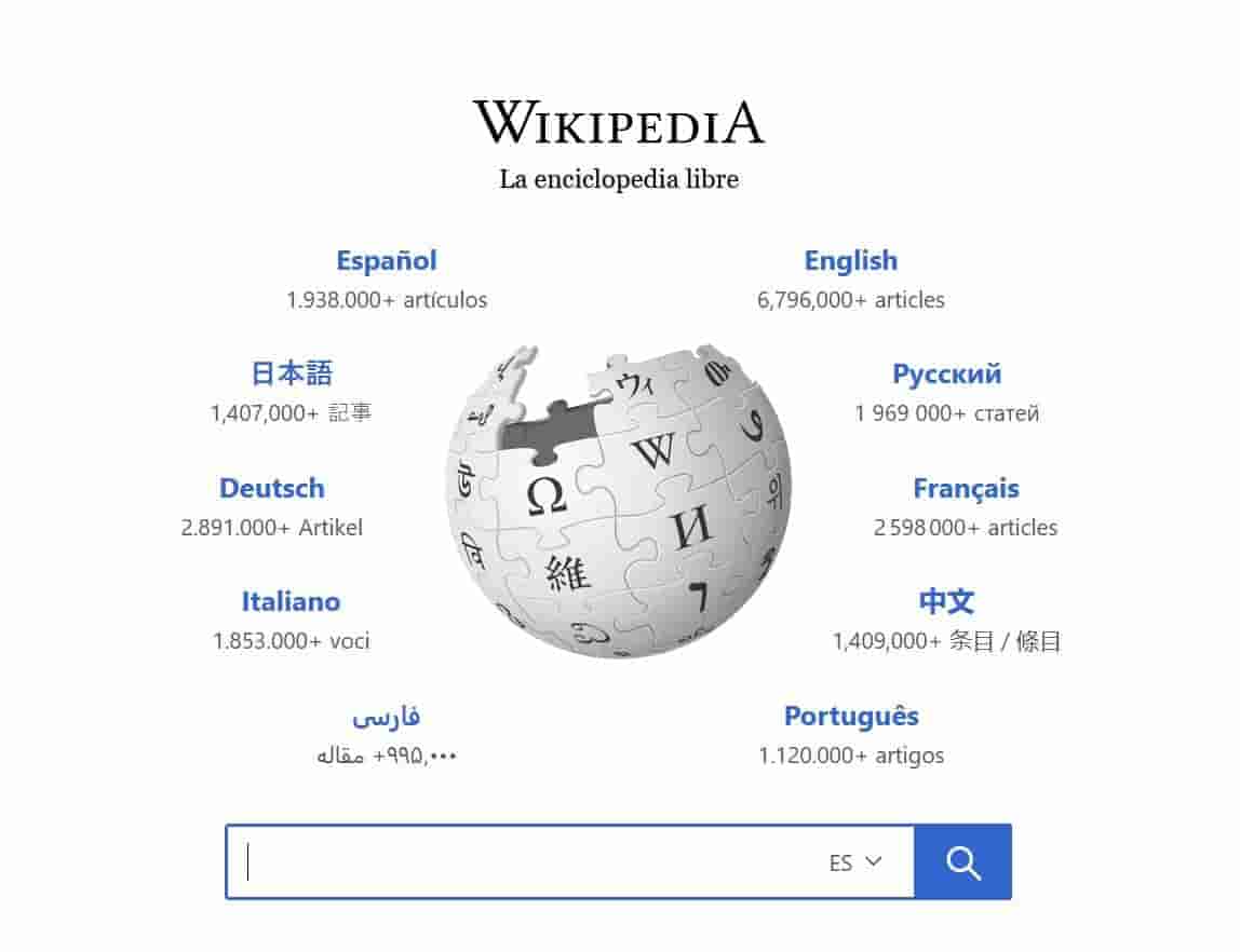Wikipedia home web img Wikipedia home web